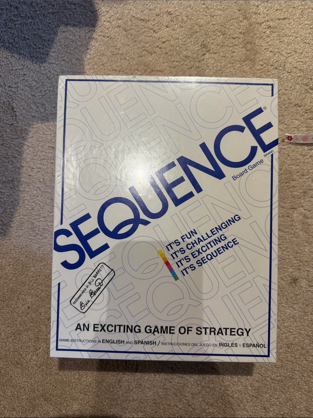 Sequence Board Game - White and Blue Box